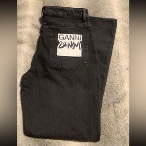 Brand New GANNI Betzy Denim Black Jeans Size 31